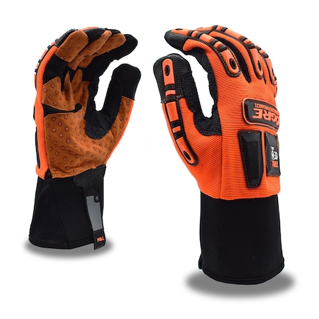Cordova Impact, OGRE, Synthetic Leather Gloves, Hi-Vis Orange, XL, PR 7701XL